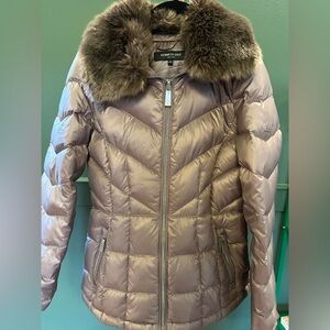 Purple-gray Down Puffy Parka